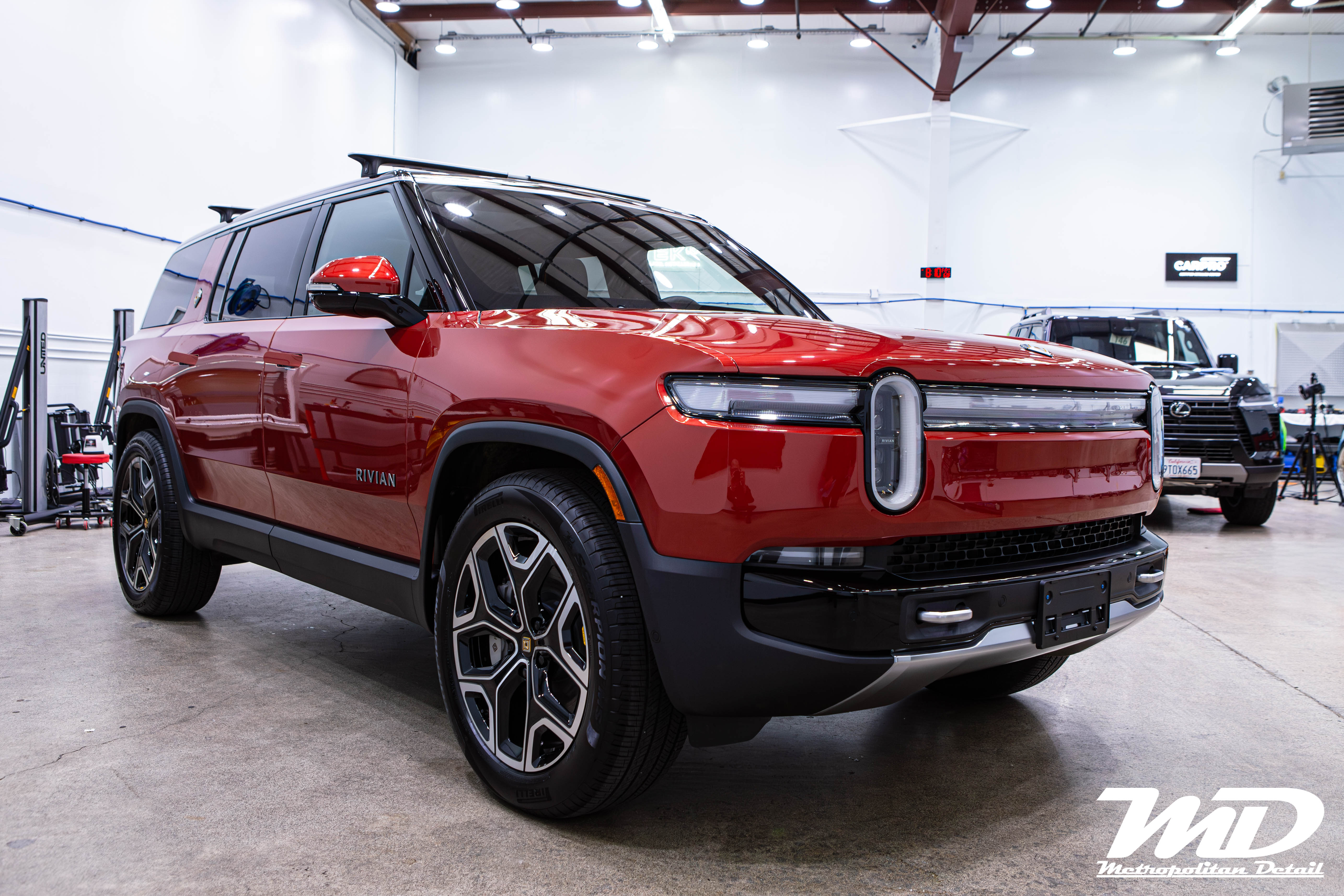 Rivian R1S side profile after film install