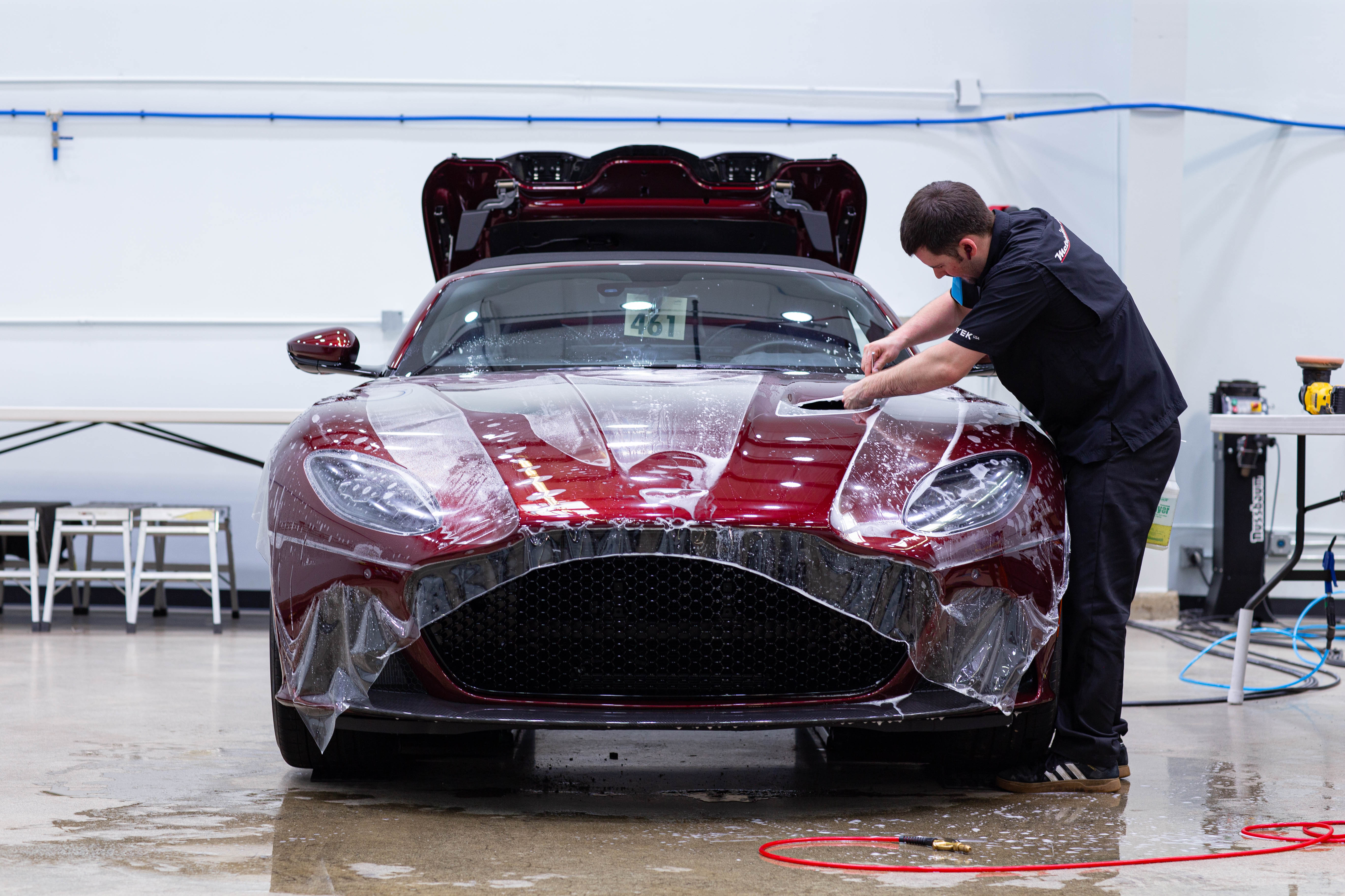 PPF maintenance polish on paint protection film at Metropolitan Detail in Redmond