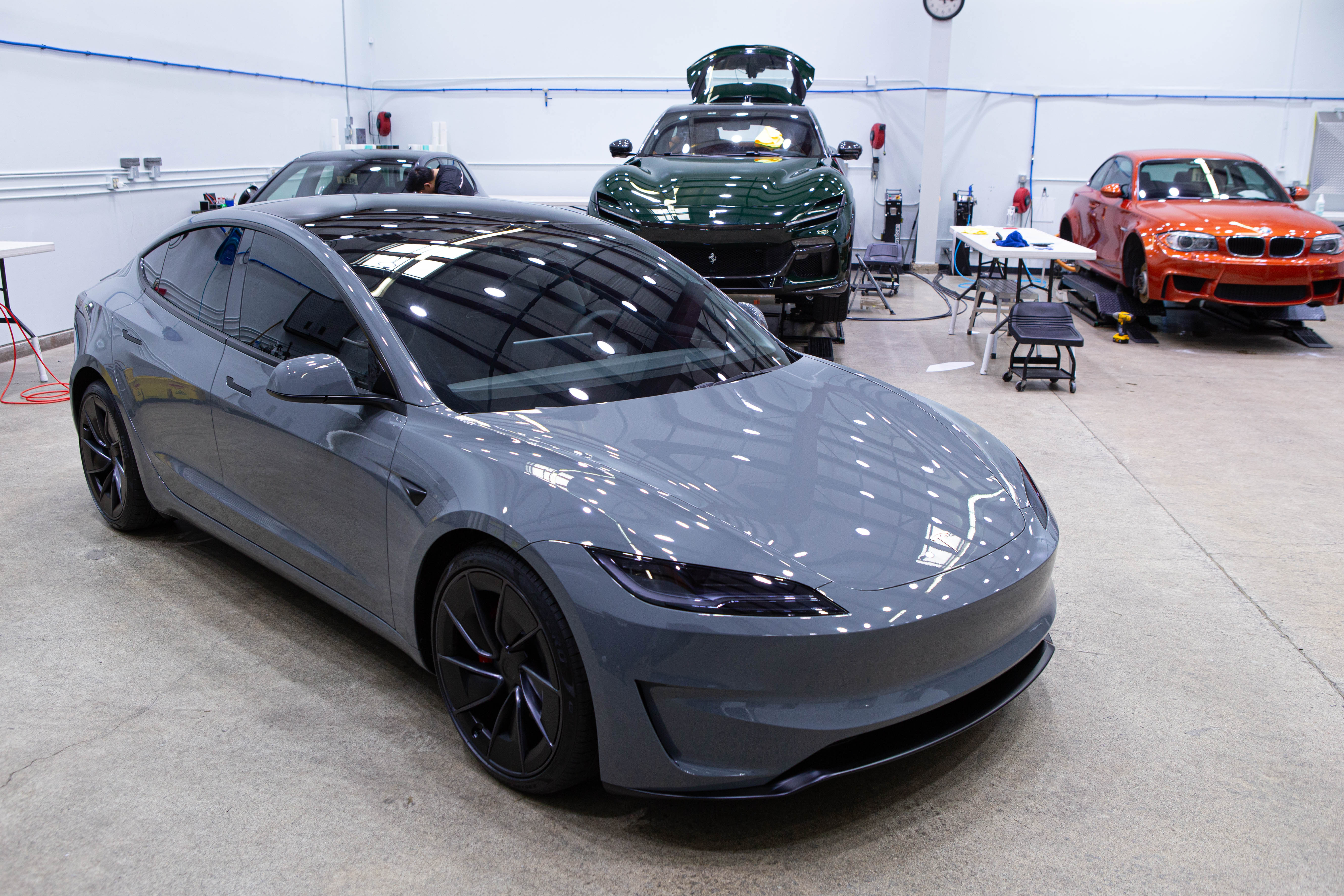 Freshly protected vehicle in the Metropolitan Detail studio