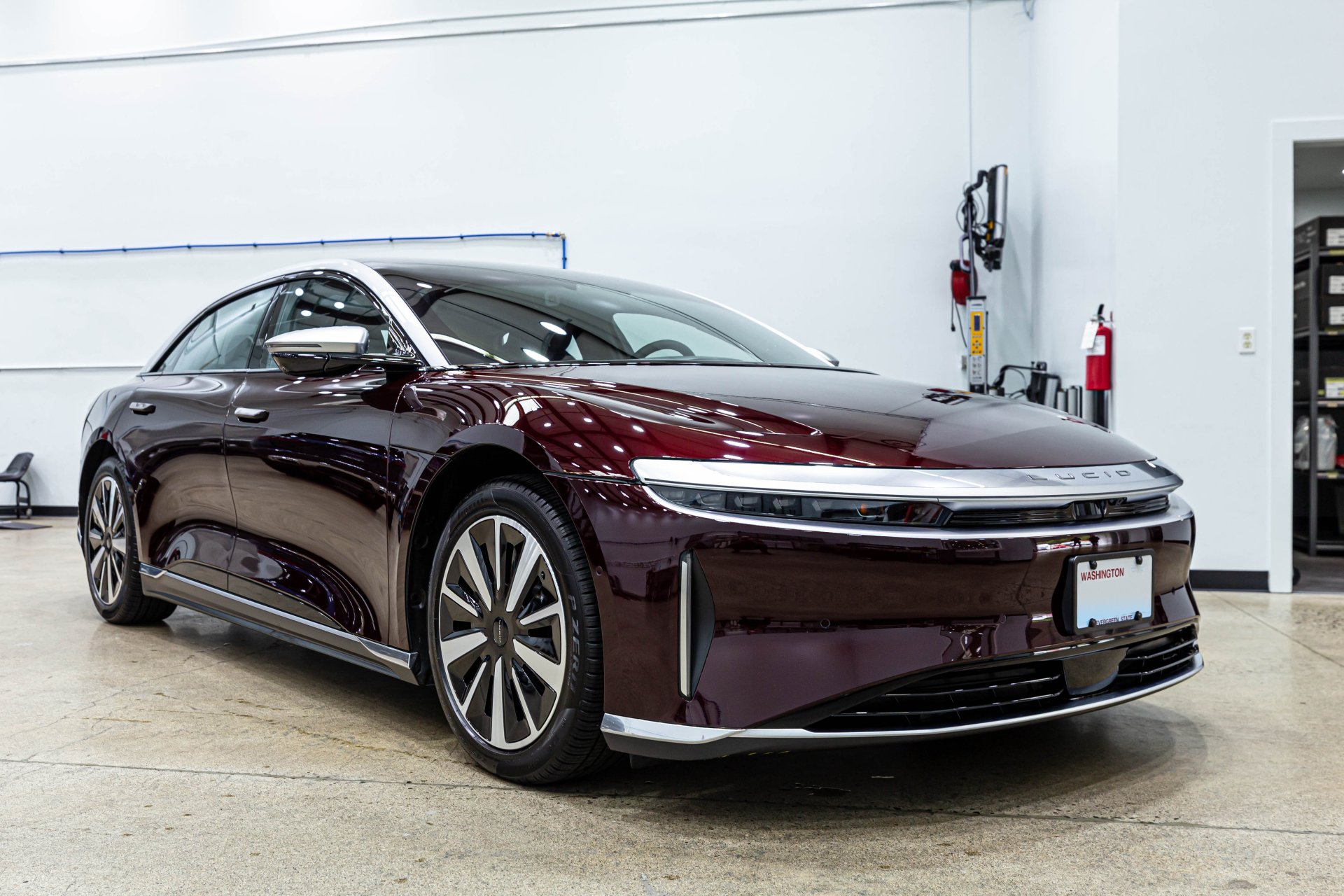 Lucid Air with paint protection film at Metropolitan Detail