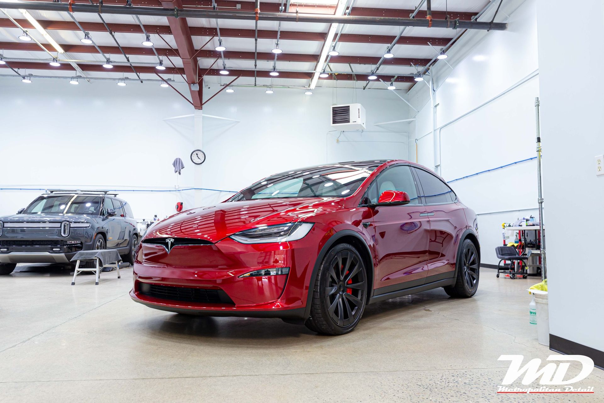 Tesla Model X with paint protection film at Metropolitan Detail